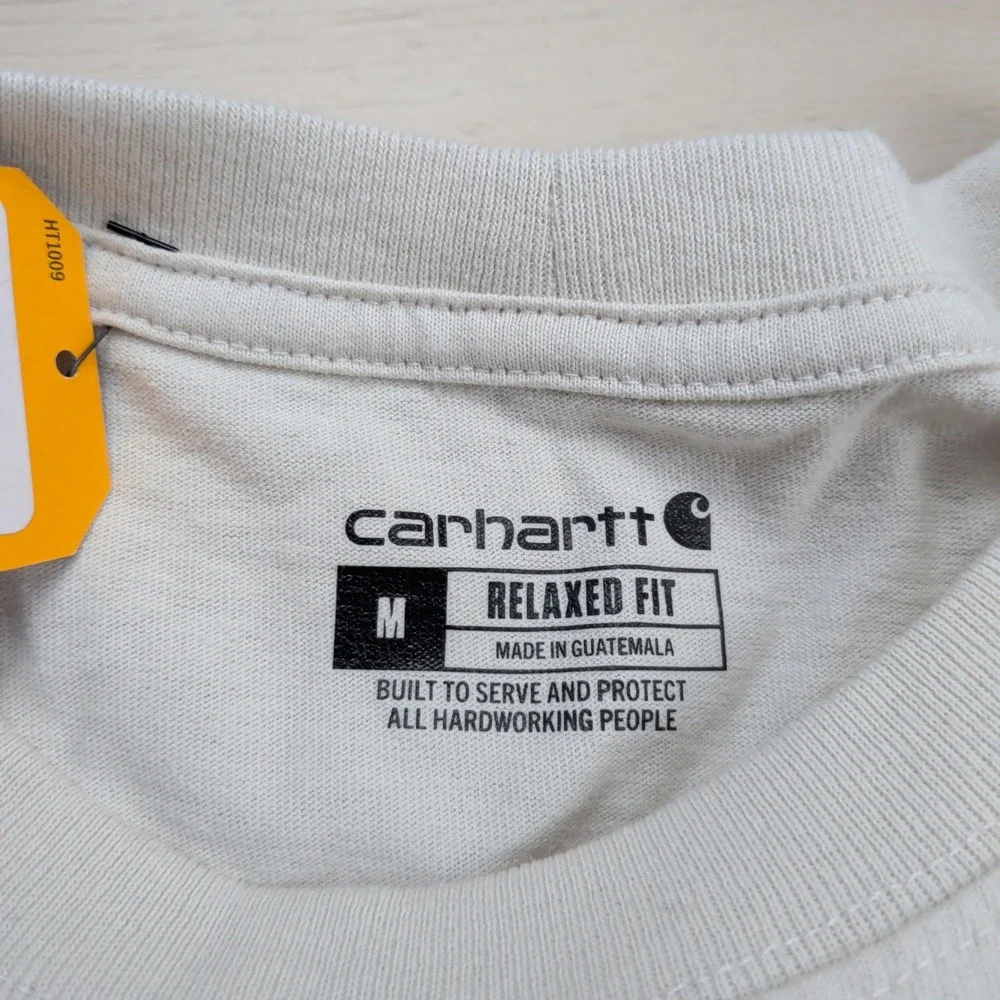 NEW Carhartt Relaxed Fit Heavyweight Long Sleeve T-Shirt Mens M Mountain Graphic - Picture 6 of 16